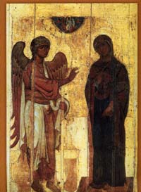 Икона Благовещения Пресвятой Богородицы, Устюженская. 1119-1180