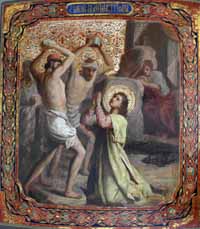 Икона "Убиение святого Первомученика архидиакона Стефана"