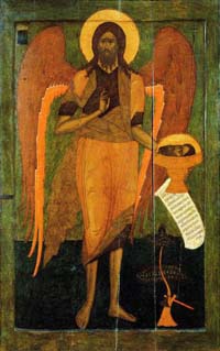 Икона Пророка Иоанна, Предтечи и Крестителя Господня, Ангела пустыни