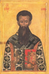 Икона Святителя Григория Паламы, архиепископа Солунского. Греция. XVI в.