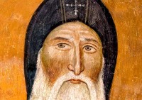 Фрагмент иконы Преподобного Симеона Мироточивого, царя Сербского (†1200)