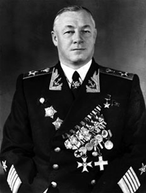 Портрет Н.Г. Кузнецова, адмирала флота Советского Союза, главнокомандующего ВМФ СССР